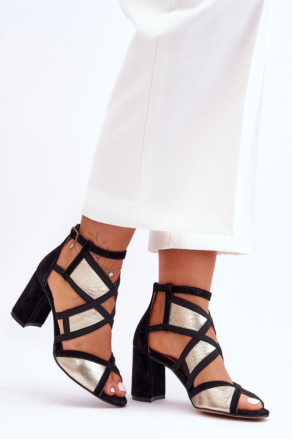Heel sandals model 181633